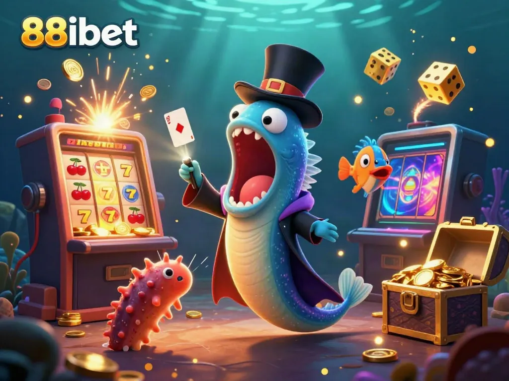 Experience the excitement of 88ibet with vibrant casino games and magical underwater characters.